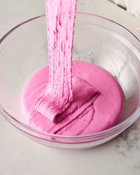 You only need three ingredients for this fun and easy slime.  READ MORE... Make Slime Without Glue, Gorilla Snot, Slime Without Glue, Elmers Glue, Pink Slime, How To Make Slime, Slime Recipe, Still Alive, 3 Ingredients