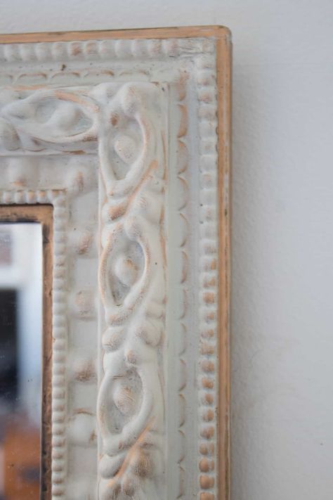 How To Paint A Mirror Frame Antique Gold - The Honeycomb Home