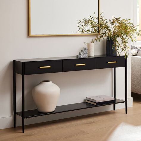 Best Entryway Tables 2022 Entrance Console Table With Drawers, Console Table Transitional, Narrow Console Table With Drawers, Narrow Console With Drawers, Entrance Console Table Luxe, Simple Console Design, Console Table With Drawers Entryway, Entryway Table Narrow, Transitional Entryway Table