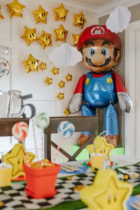 Mario Bros Birthday Party, Happy Birthday B, Super Mario Bros Birthday, Mario Kart Party, Mario Bros Birthday Party Ideas, Mario Birthday Cake, Mario Y Luigi, Super Mario Bros Birthday Party, Super Mario Bros Party