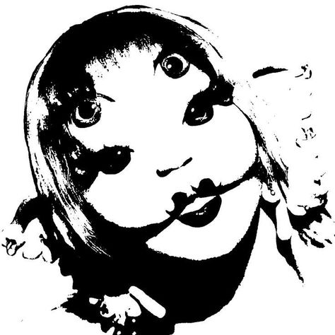 Ghost Photography, Stencil Printing, Graphic Poster Art, Black And White Posters, Stencil Art, Grunge Aesthetic, Melanie Martinez, Print Stickers, Graphic Poster