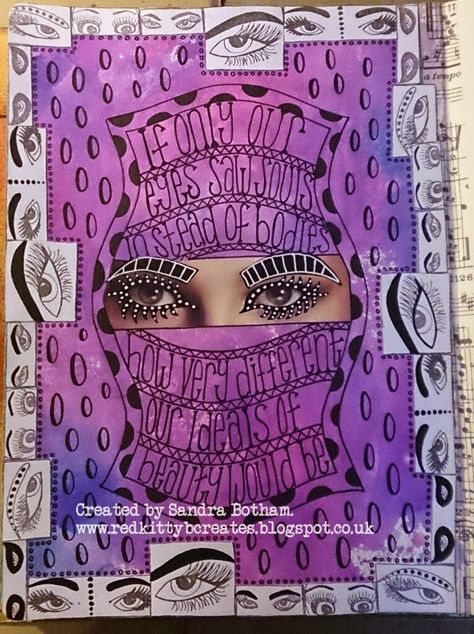 Zentangle People, Zetti Art, Artsy Journal, Journal Sample, Purple Inspiration, Teesha Moore, March Calendar, Dyan Reaveley, Collage Journal