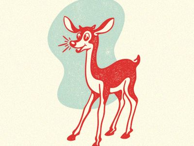 Rudolph by Ort Design Studio on Dribbble Rudolph Illustration, Art Biz, Office Prints, Rudolph The Red, Red Nosed Reindeer, Cool Artwork, Global Community, Creative Professional, Reindeer