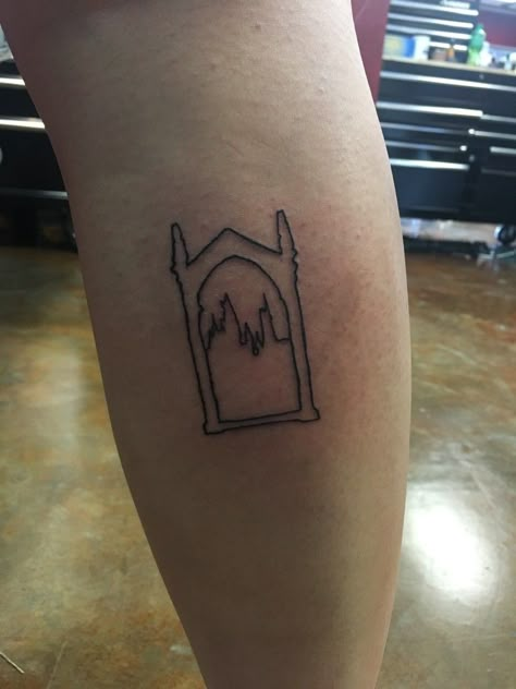 Hogwarts silhouette inside the mirror of erised tattoo Hogwarts Express Tattoo, Harry Potter Mirror Tattoo, Hogwarts Silhouette Tattoo, Hogwarts Skyline Tattoo, Small Hogwarts Castle Tattoo, Hogwarts Line Tattoo, Hogwarts Is My Home Tattoo, Harry Potter Castle Outline Tattoo, Hogwarts Castle Silhouette Tattoo