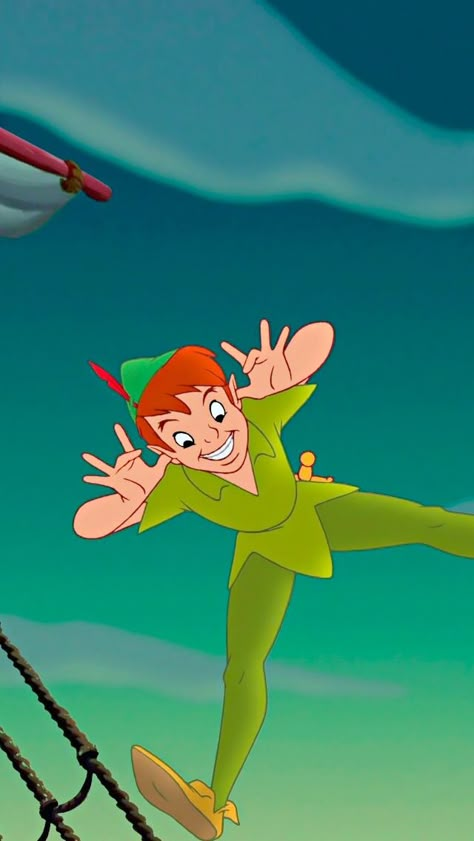 Peter Pan Peter Pan Images, Peter Pan Wallpaper, Peter Pan Neverland, Peter Pan Disney, Peter And Wendy, Peter Pan And Tinkerbell, Animation Disney, Memes Love, Disney Cartoon Characters