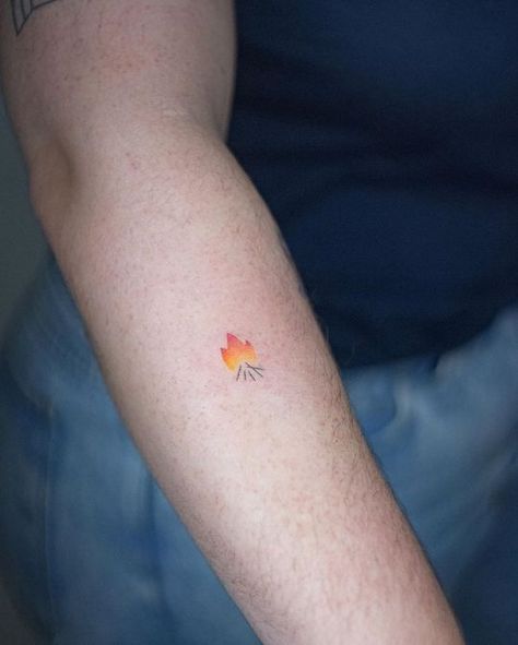 Campfire Tattoo Simple, Campfire Tattoo, Cage Tattoos, Belly Tattoos, Ribcage Tattoo, Drawing Minimalist, Skin Drawing, Fire Tattoo, Small Tattoos Simple