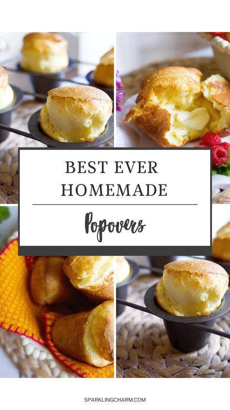 Light! Airy! Delicious! Perfect for a brunch! A perfect treat for a lazy Saturday morning. #popovers #easybreadrecipes #mothersdaybrunch #easterbrunch Easy Popover Recipe, Easy Popovers, Popover Recipe, Beach Dinner, Lazy Saturday, Baking Bread Recipes, Cheese Pumpkin, Mothers Day Brunch, Easy Bread Recipes