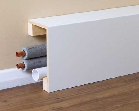 Plumbing Cover Ideas, Ideas To Hide Pipes On Wall, Hide Pipes, Best Radiators, Cover Radiator, Painted Radiator, Interior Design Portfolio Layout, Gaming Lounge, Esthetics Room