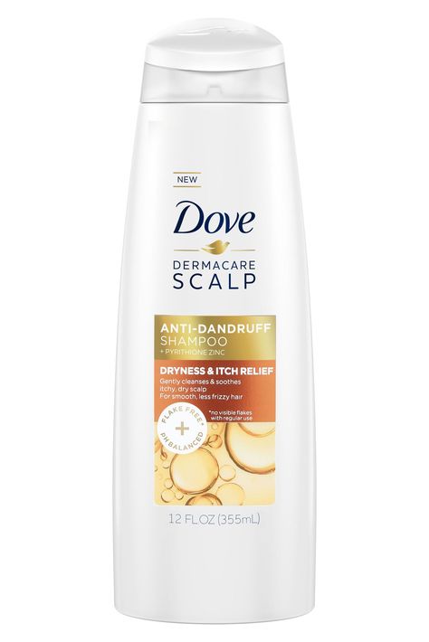 Best for a dry, itchy scalp: Dove Dermacare Scalp Dryness & Itch Relief Anti-Dandruff Shampoo Dry Itchy Scalp, Itch Relief, Scalp Shampoo, Anti Dandruff Shampoo, Dandruff Shampoo, Itchy Scalp, Anti Dandruff, Frizzy Hair, Shampoos