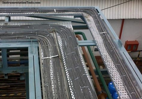 Instrumentation Cable trays Installation in vertical orientation Work Office Design, Remote Control Planes, Power Engineering, Cable Trays, Earth Materials, Electrical Conduit, Cable Tray, Data Network, Electrical Projects