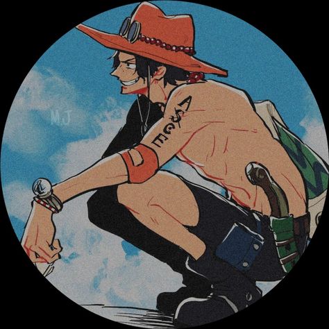 Retro One Piece Wallpaper, One Piece Profile Picture Aesthetic, One Piece Profile Pic, Ace Profile Picture, Nami Profile Picture, Profile Picture One Piece, Port Gas D Ace, Portgas D Ace Pfp, One Piece Pfp Aesthetic