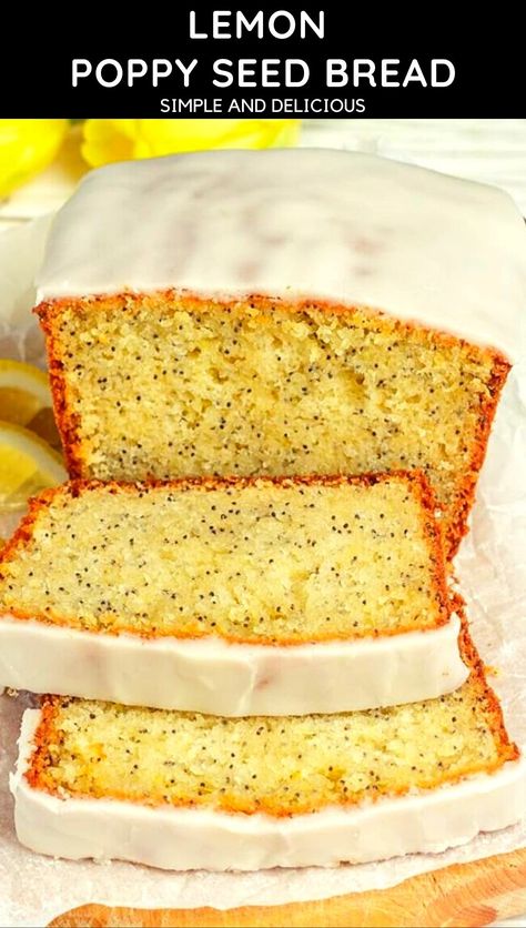 Lemon Bundt Cake Recipe From Scratch, Lemon Poppy Seed Loaf, Lemon Poppy Seed Bread, Lemon Bundt Cake Recipe, Seeded Bread Recipes, Poppy Seed Bread, Lemon Poppyseed Bread, Lemon Loaf Cake, Cakes To Make