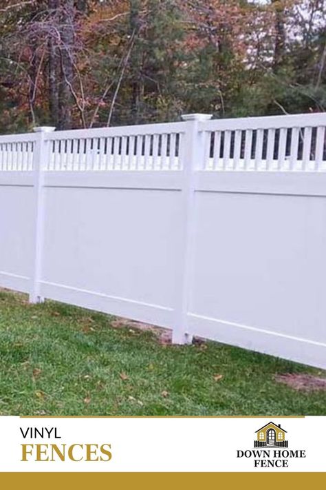 NA Vinyl Fence Ideas, Home Fence, Vinyl Fences, Fencing Options, Vinyl Fence Panels, Home Fencing, Vinyl Fencing, Vinyl Pool, Fencing Material