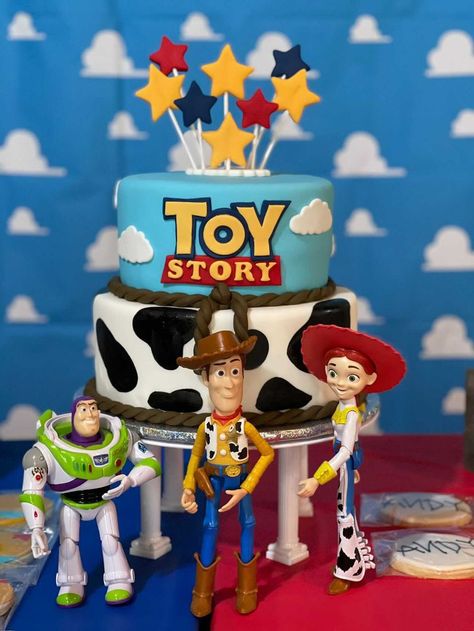 Birthday Cake Cake, Toy Story Cakes, First Birthday Cake, Toy Story Birthday, Toy Story Party, First Birthday Cakes, Cake Cake, Bday Party, Toy Story