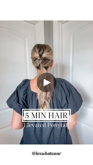 59 reactions · 22 comments | 5 MIN HAIR: Elevated Ponytail!! Meet the ponytail you never knew you needed! She’s easy, fun, cute, and versatile! I love a good ponytail hairstyle, so this elevated spin on a classic was the perfect one to try this week! #ponytail #elevatedponytail #ponytailstyle #ponytails #easyhairstyles #cutehairstyles #girlshairstyles #hair #hairtutorial #easyhairtutorial #hairideas | Alex McLean Sharp | The Castellows · No. 7 Road Elevated Ponytail, Good Ponytail, A Cute Hairstyle, Hair Hack, Ponytail Hairstyle, Cute Hairstyle, Fast Hairstyles, Hair Tutorials Easy, Hairstyle Look