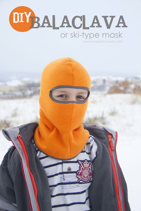 Balaclava Tutorial - SEWTORIAL Free Balaclava Sewing Pattern, Free Balaclava Pattern, Diy Balaclava Free Pattern, Diy Ski Mask, Balaclava Sewing Pattern, Diy Balaclava, Fabric Art Diy, Ski Masks, Hats Crochet