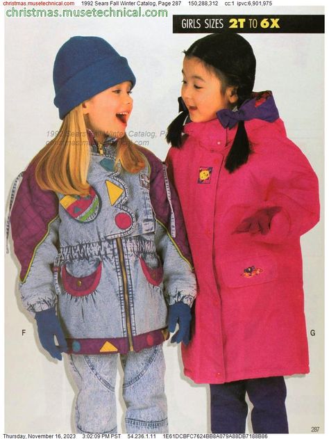 1992 Sears Fall Winter Catalog, Page 287 - Catalogs & Wishbooks 1990s Kids Fashion, 1990s Fashion Women, 90s Kids Fashion, 1990s Fashion Trends, 90s Fashion Grunge Outfits, Nineties Fashion, Rachel Green Outfits, Craig Mcdean, 90s Fashion Women