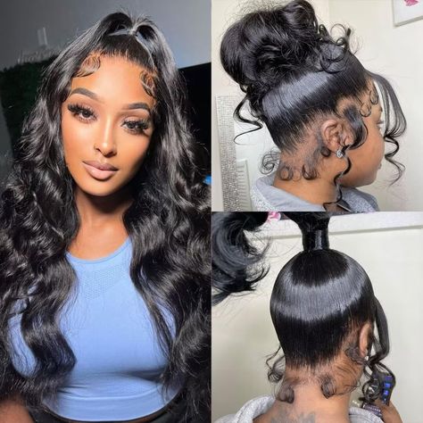 PRICES MAY VARY. 1、【360 Lace Front Wigs Human Hair Supreme Material】: HD Transparent 360 Lace Human Hair Wig Body Wave ,100% Brazilian Virgin Human Hair Wigs for Black Women, Shiny, No Shedding,Bouncy, Soft and Tangle-Free. Can Be Straightened, Curled, Bleached and All Styles as Your Own Hair. 2、【Full Lace Human Hair Wigs Cap and Lace Size】:360 hd full Lace Frontal Wigs Human Hair, 22.5 Inches Medium Cap Size and HD Transparent Swiss Lace ,Adjustable Straps with 4 Combs Around. Match Head Perfec 360 Frontal Wig, Full Lace Front Wigs, Long Human Hair Wigs, Silver Grey Hair, Lace Front Wigs Human Hair, Cheap Human Hair, 100 Human Hair Wigs, Style Basics, Wigs Human Hair