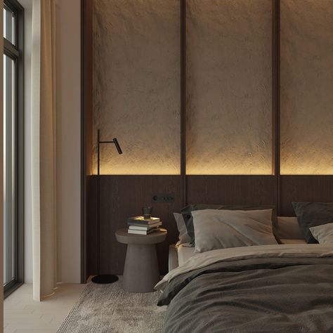 Expressive Espresso And Cream Interiors Wabi Sabi Bedroom, Masculine Bedroom Decor, Japanese Bedroom, Masculine Bedroom, Hotel Room Design, Japandi Interior, Decor 2024, 아파트 인테리어, Modern Houses Interior