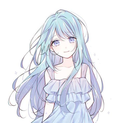 Anime Blue Hair, Blue Drawings, Japon Illustration, Blue Anime, Anime Hair, Arte Fantasy, Anime Eyes, Anime Angel, Monster Hunter