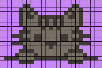 Small Cat Pixel Art, Alpha Pixel Patterns, Alpha Patterns Simple, Alpha Patterns Cat, Cute Cat Pixel Art, Pixel Art Chat, Pixel Art Simple, Cat Pixel Art, Pixel Cat