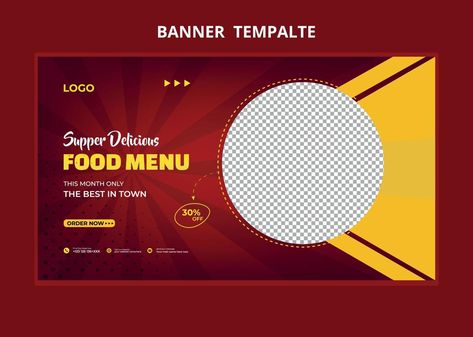 Restaurant food menu social media marketing web banner. Pizza, burger or hamburger online sale promotion video thumbnail. Fast food website background. web banner template. Fast Food Website, Website Background, Pizza Burger, Video Thumbnail, Website Backgrounds, Food Website, Restaurant Food, Sale Promotion, Web Marketing