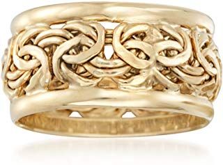 Ross-Simons 18kt Yellow Gold Bordered Byzantine Ring - $299.00 - 5.0 out of 5 stars - Jewelry Byzantine Ring, Byzantine Rings, Byzantine Necklace, Black Hills Gold Jewelry, Cuff Bracelets Handmade, Gold Jewelry Sets, Black Hills Gold, Traditional Jewelry, Ring Jewelry