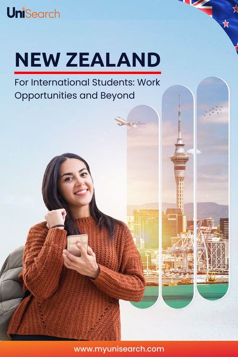 New Zealand for International Students: Work Opportunities and Beyond Study Abroad Ads, Study Abroad Poster Design, Study Abroad Creative Ads, Where To Study, Study In Abroad, Hoarding Design, Abroad Study, Facebook Ads Design, Admissions Poster