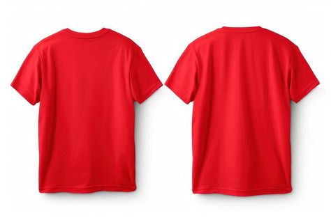 Red t-shirt white background sportswear. | premium image by rawpixel.com T Shirt Front And Back, Red Polo Shirt, Shirt Template, Red T Shirt, Red T, Active Shorts, Plain Tshirt, Red Tshirt, Red Shirt