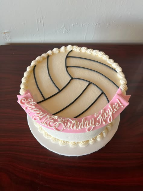 Volleyball Party Food Ideas, Birthday Cake Volleyball, Volleyball Themed Cake, Volleyball Cake Ideas, Volleyball Cake Pops, 13 Birthday Cake For Teens, Volleyball Birthday Cakes, Volleyball Cake, Volleyball Birthday