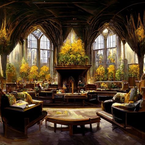 Hogwarts Room, Hufflepuff Common Room, Room Illustration, Common Room, Hogwarts, Harry Potter, Google Search, Books