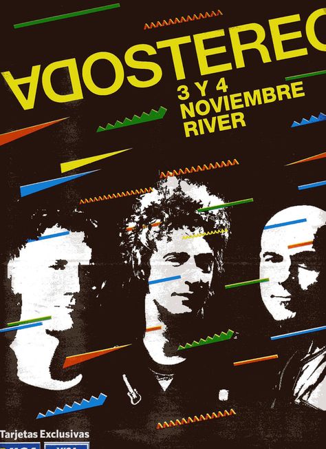 Soda Stereo Poster, Soda Estéreo, Rock Argentino, Poster Vintage Retro, Rock Nacional, Soda Stereo, Rock Posters, Pop Rocks, Led Zeppelin