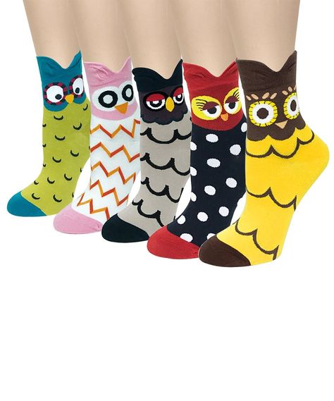 Discover great products at the best prices at Dealmoon. Yellow & Brown Multicolor Owl Eared Five-Pair Socks Set - Women. Price:$11.97 at Zulily Animal Socks, Colorful Owls, Towel Crafts, Fun Socks, Cat Socks, Baby Hair Accessories, Spa Gifts Set, Sock Animals, Diy Tags