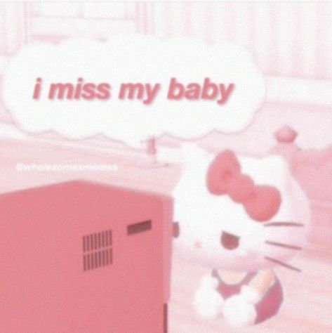 I Miss You Cute, Love You Like Crazy, Miss You Images, Silly Love, Hello Kitty Images, Baby Memes, Iphone App Layout, Pfp Icons, Soft Cute