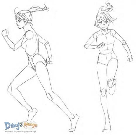 Jogging Pose Reference, Drawing Running Pose, Female Running Pose Drawing, Running Base Drawing, Running Pose Reference Drawing, Running Reference Pose, Running Poses Drawing, Running Anatomy, Person Walking Reference