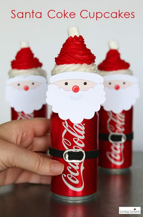 Coke Cupcakes, Santa Cupcakes, Christmas Classroom Treats, Fun Halloween Party Games, Christmas Bouquet, Classroom Treats, Halloween Games For Kids, Food Party, Adult Halloween Party