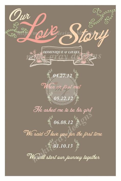 Setup 101 Our Love Story, Gray Design, Say I Love You, Our Love, Chalkboard Quote Art, Love Story, First Time, Entrance, I Love You