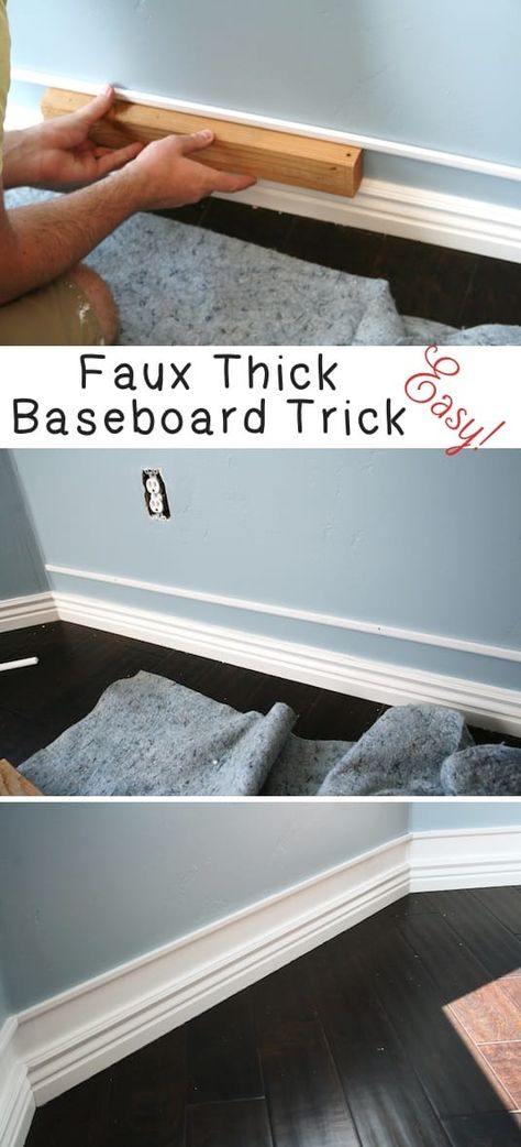 Baseboards And Trim Ideas, Diy Remodeling Ideas On A Budget, Remodeling Ideas On A Budget, Diy Home Improvement Hacks, Interior Simple, Diy Trim, Up House, Diy Renovation, White Living Room