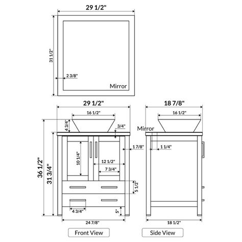 LessCare Modern 42" Single Bathroom Vanity Set with Mirror | Wayfair Bathroom Measurements, White Vessel Sink, Bathroom Dimensions, Plumbing Problems, Shaker Style Doors, Vanity Set With Mirror, Bathroom Layout, Bathroom Vanity Set, Venetian Mirrors