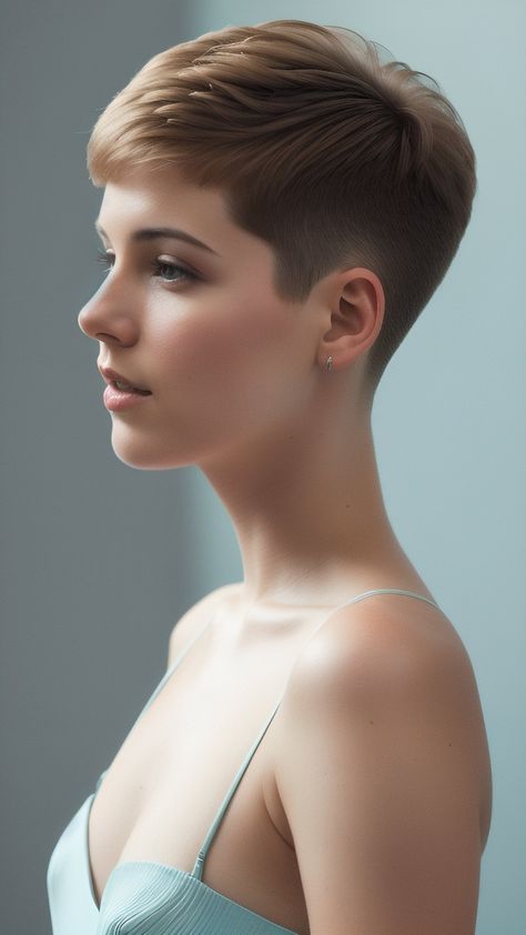 Saved Haircuts, Short Cropped Hair, Edgy Short Haircuts, Super Short Haircuts, Pixie Cut Styles, Shaved Side Hairstyles, Chic Short Hair, Crop Hair, Beautiful Haircuts