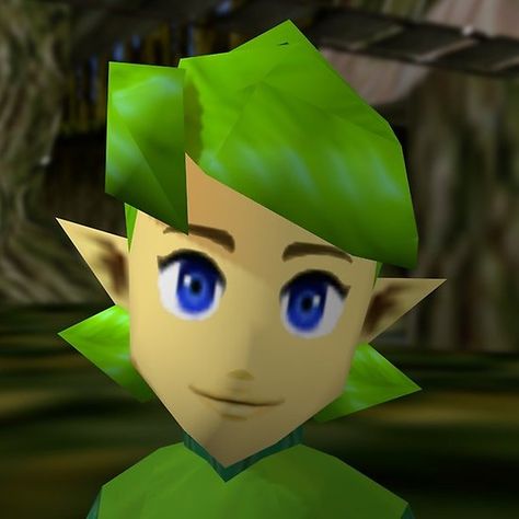 Portrait of Saria Legend Of Zelda Profile Picture, Loz Oot Saria, Saria Zelda, Saria Zelda Fanart, Legend Of Zelda Saria, Zelda Screenshots, Ocarina Of Time, Homestuck, Retro Gaming