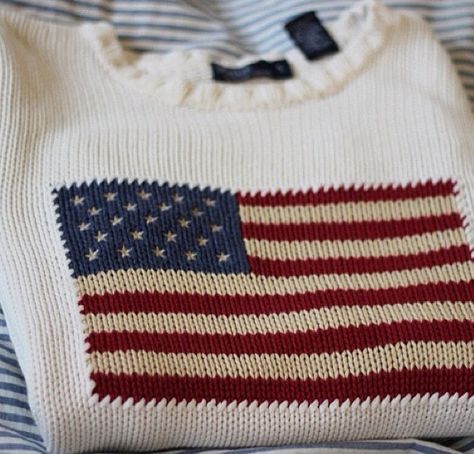 Ralph Lauren American flag jumper  OWN IT. Merry Christmas to me. Polo American Flag Sweater, Brandy Melville Outfits Aesthetic, American Sweater, Ralph Laurent, Flag Sweater, Greece Trip, American Flag Sweater, Varsity Sweater, Sailor Style