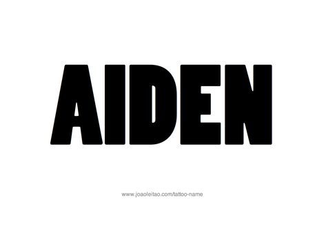 Aiden Name, Name Tattoos, Tattoo Designs, Gaming Logos, Tech Company Logos, Pins, Quick Saves