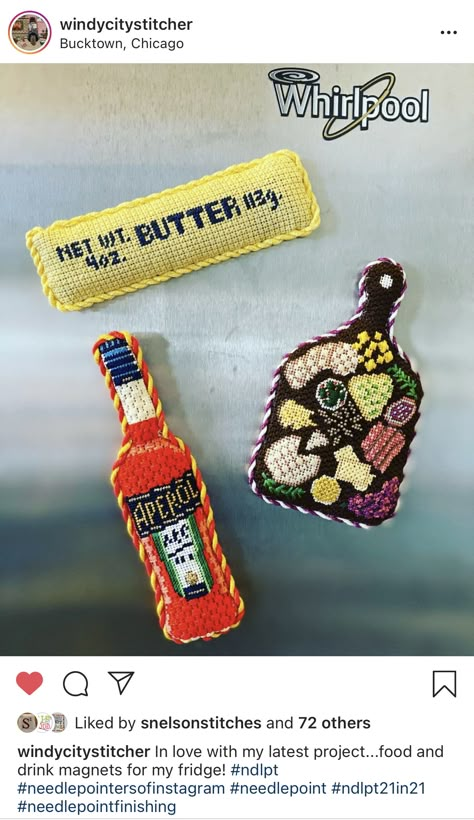 Needlepoint Bag Charm, Needlepoint Magnets, Nancy Myers, Embroidery Things, Needlepoint Finishing, 1st House, Cross Stitch Tutorial, Needlepoint Ornaments, Hobbies To Try