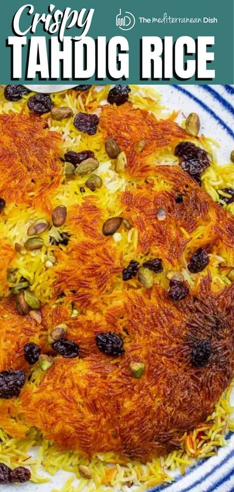 Tahdig Recipe With Chicken, Tah Dig Persian Rice Recipe, Persian Rice Recipes, Tadig Persian Rice, Persian Rice Tahdig, Persian Rice Recipe Iranian Food, Persian Vegetable Recipes, Iran Food Recipes, Tadig Rice Recipe