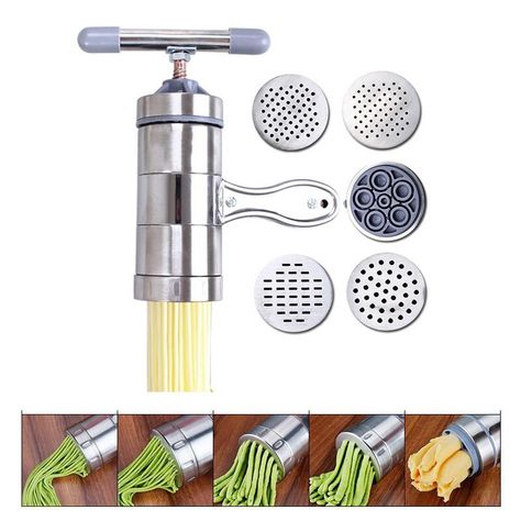 Smarter Shopping, Better Living! Aliexpress.com Making Spaghetti, Pasta Press, Noodle Machine, How To Make Spaghetti, Noodle Maker, Fettuccine Pasta, Fruit Juicer, Making Pasta, Pasta Machine