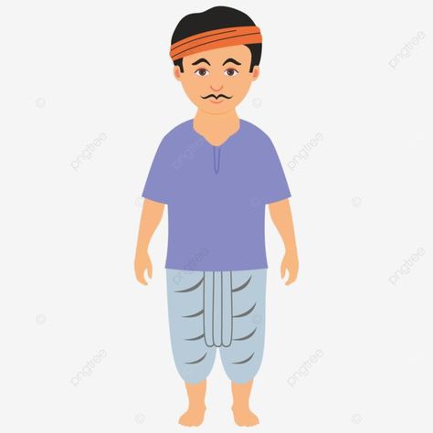 Indian Cartoon Characters, Free Cartoon Images, Farmer Character, Animation Rigging, Farmer Man, Indian Turban, Indian Cartoon, Male Design, Free Cartoon Characters