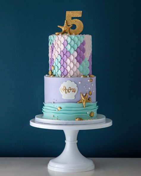 Ocean Birthday Cakes, Wwe Birthday, Nautical Cake, Mermaid Birthday Cakes, Mermaid Theme Birthday Party, Ocean Birthday, Mermaid Theme Birthday, Mermaid Cakes, Mermaid Theme