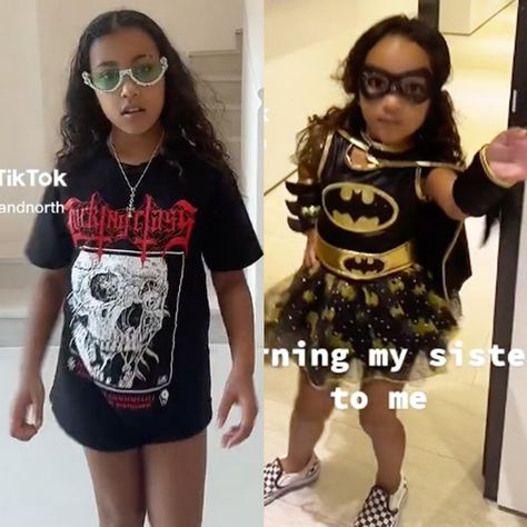 North West Tiktok, Angie Martinez, Chicago West, Kim Kardashian And Kanye West, Eldest Daughter, Batman Costume, Style Transformation, Kardashian Kids, Kim Kardashian And Kanye