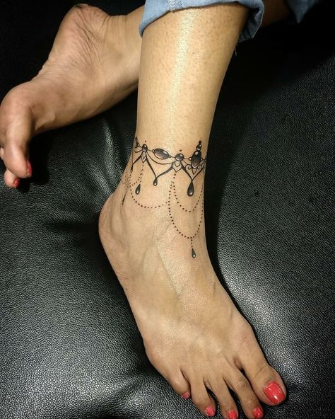 Ankle tattoo in 2022 | Cute tattoos for women, Ankle tattoo, Mini tattoos Ankle Jewelry Tattoo, Tattoos For Women Minimalist, Ankle Bracelets Tattoos For Women, Bracelet Tattoos With Names, Henna Tattoo Foot, Anklet Tattoos For Women, Anklet Tattoo, Ankle Band Tattoo, Sagittarius Tattoo Designs